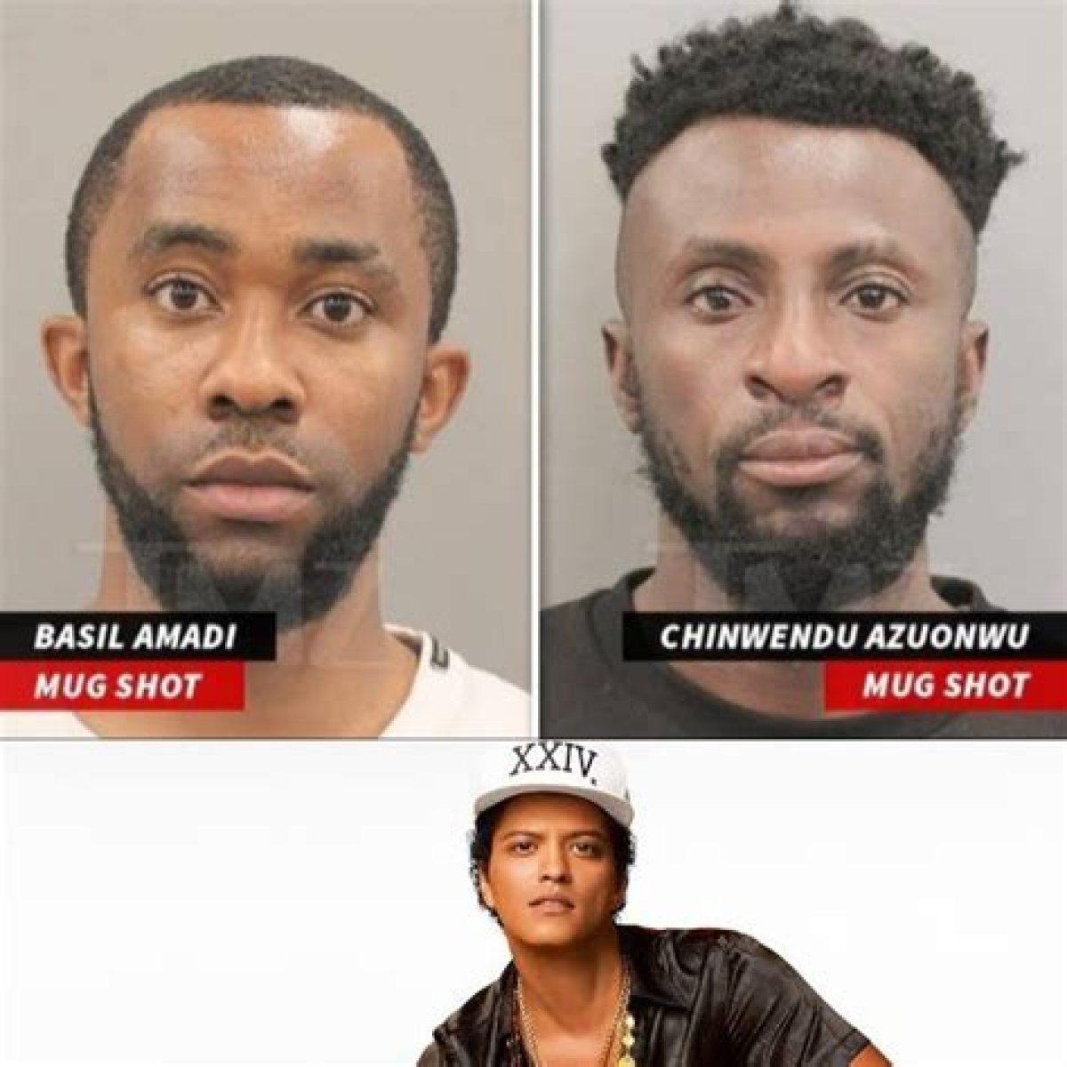 2 Nigerians arrested for posing as singer Bruno Mars to scam 68-year-old American woman of $100K in the U.S
