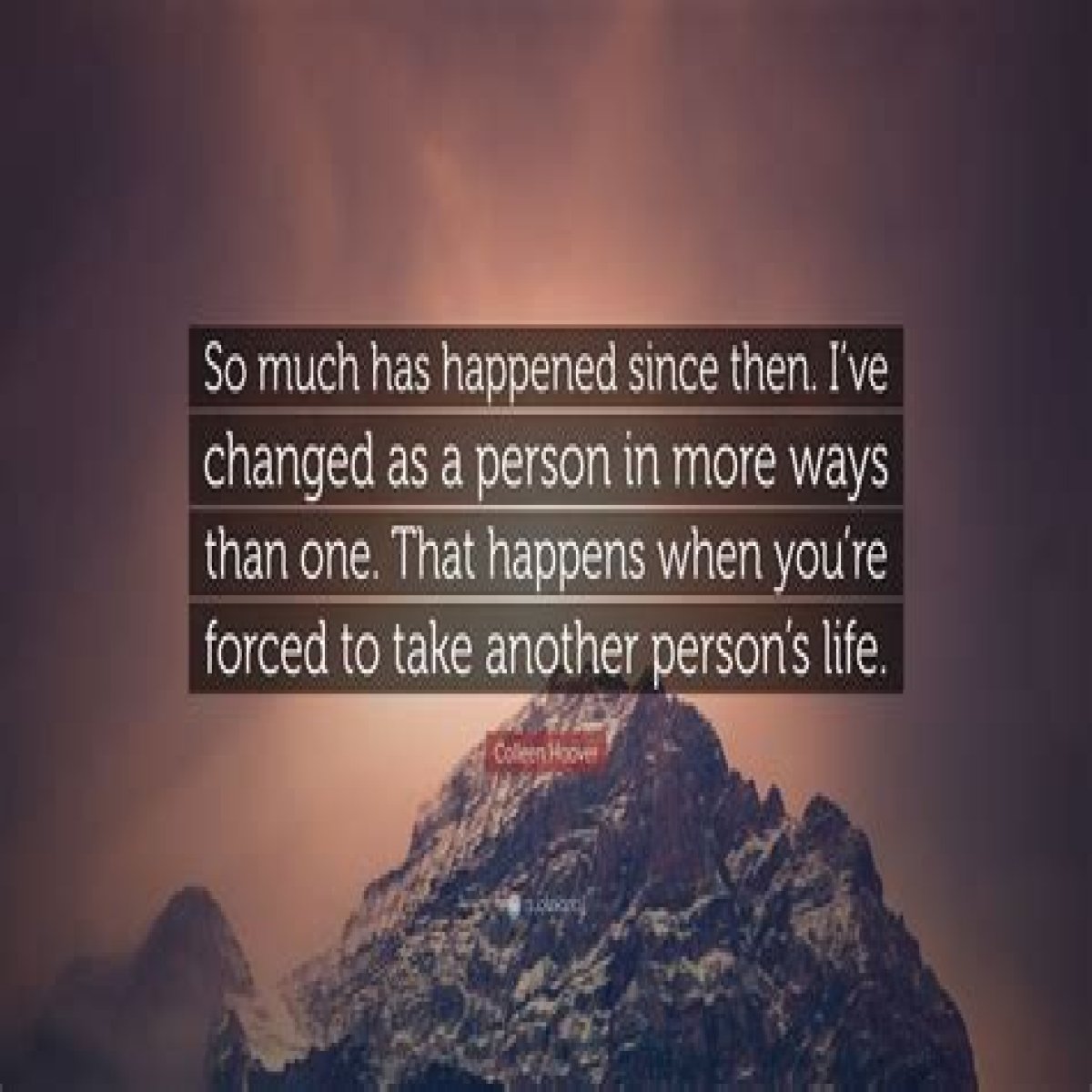 A ___ has happened since then