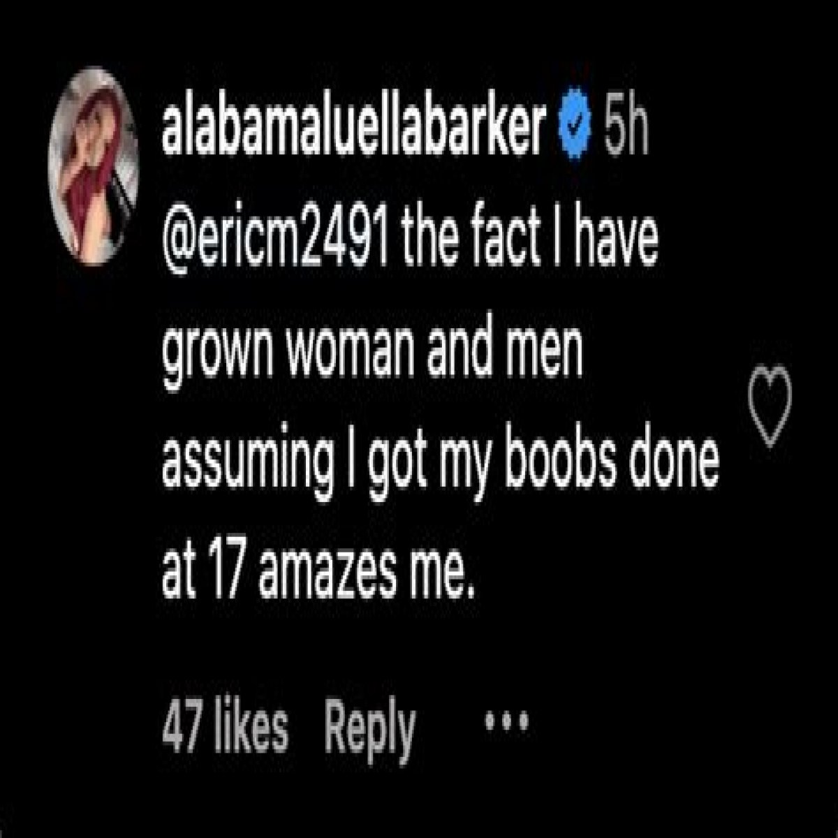 Alabama Barker claps back at trolls as she sets the record straight on getting boob job at 17