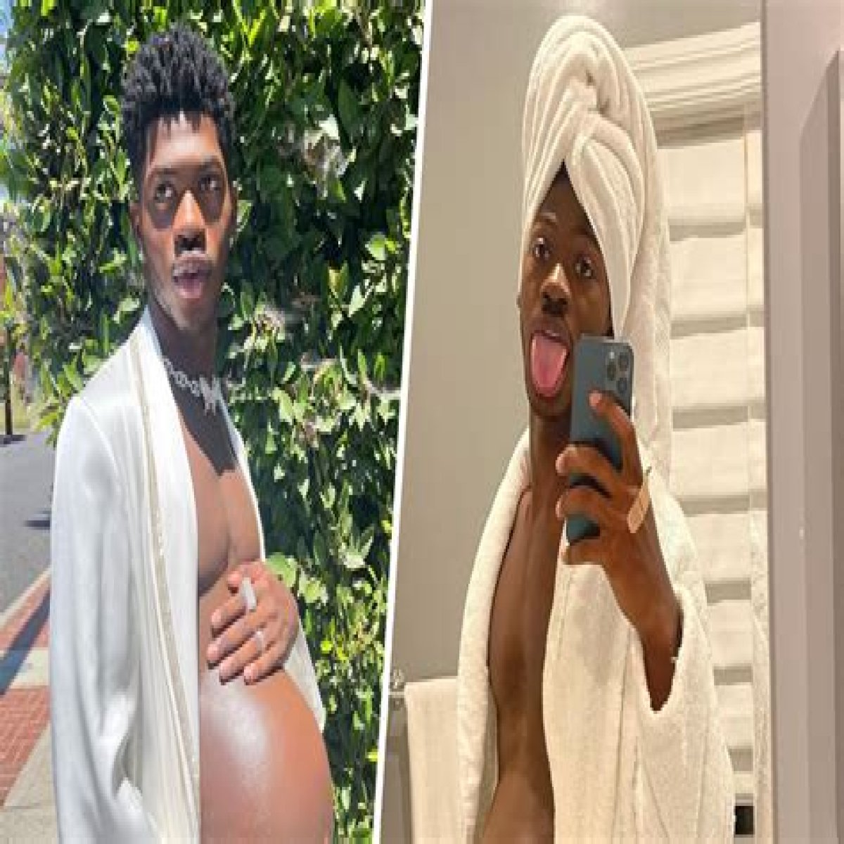 American Rapper, Lil Nas X Claims He Is Pregnant As He Drops Baby Bump Photos