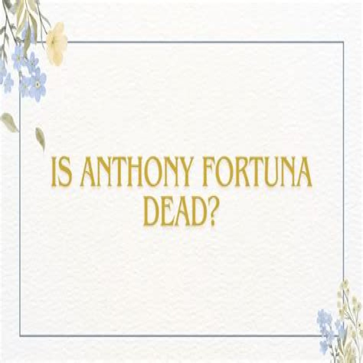 Anthony Fortuna Death; New York’s Beloved Restaurateur Obituary News