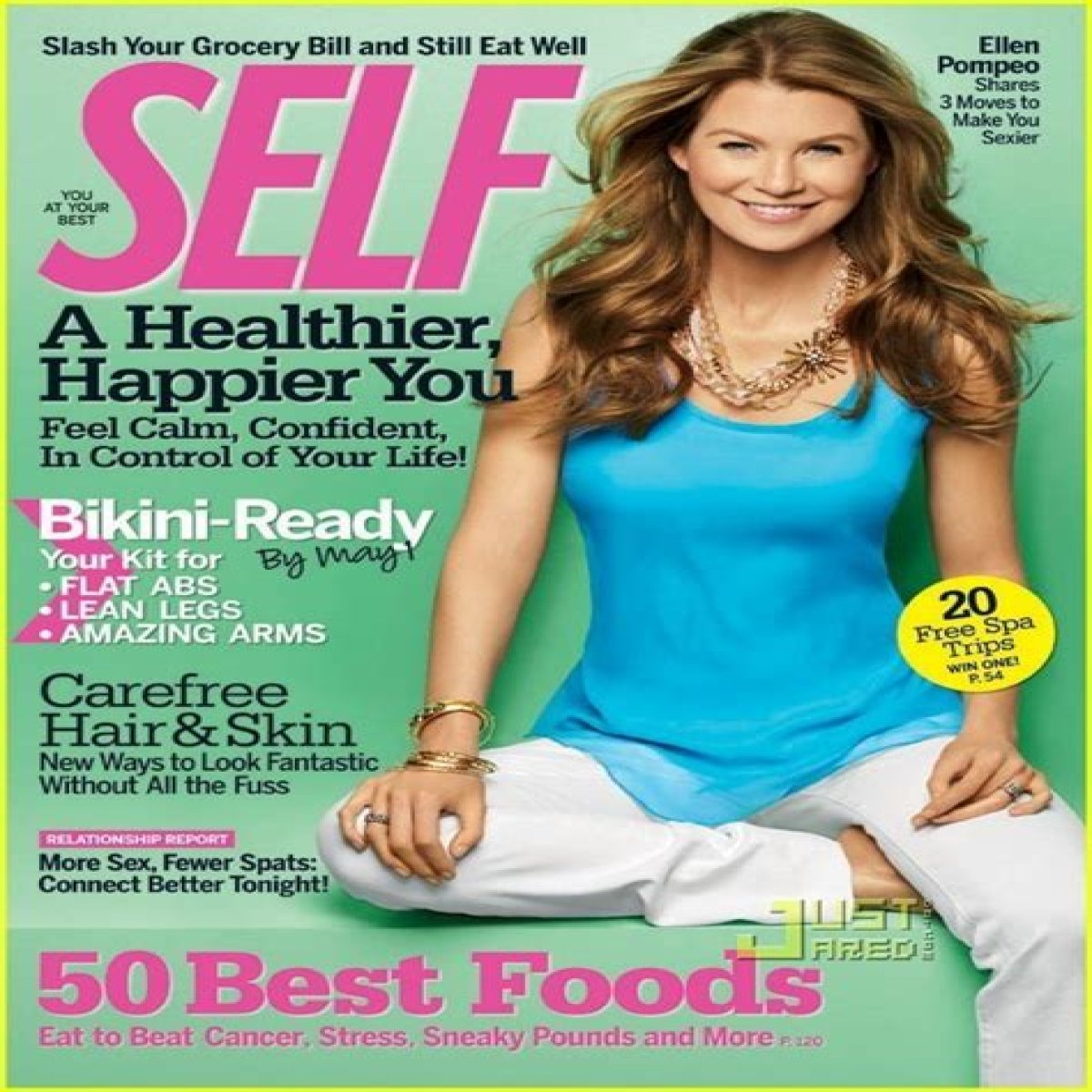 Ellen Pompeo went up one size while pregnant – from 25 to 26 waist