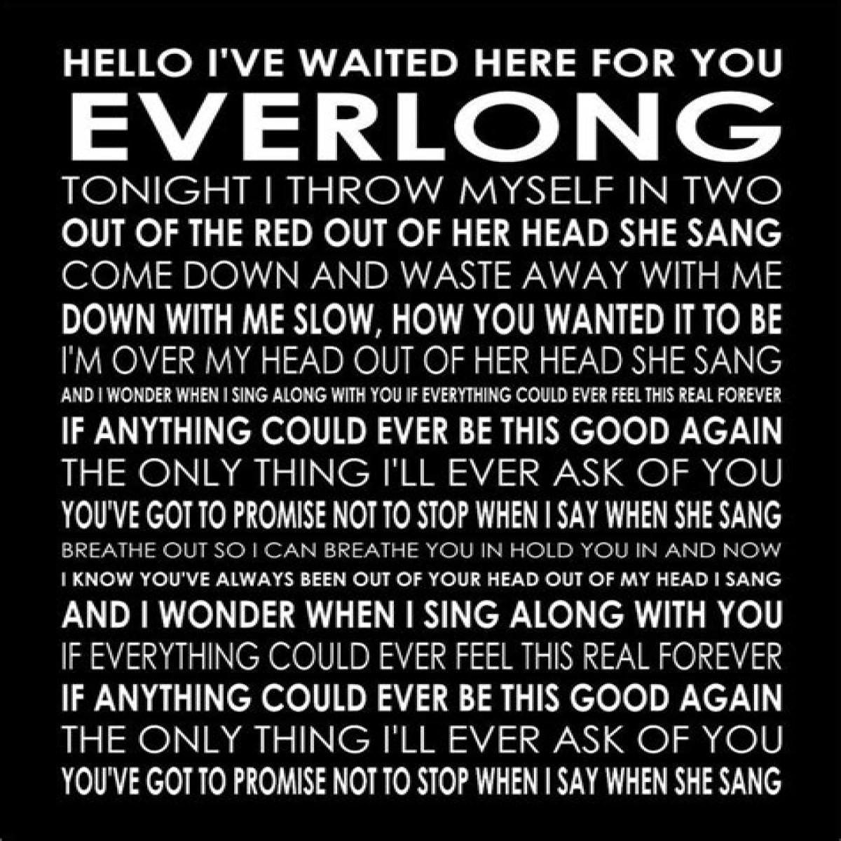 Foo Fighters - Everlong Lyrics Meaning