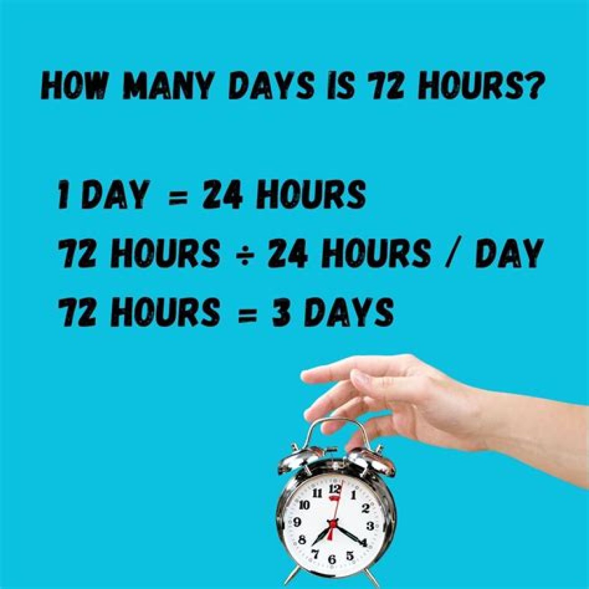How Many Days Is 72 Hours?