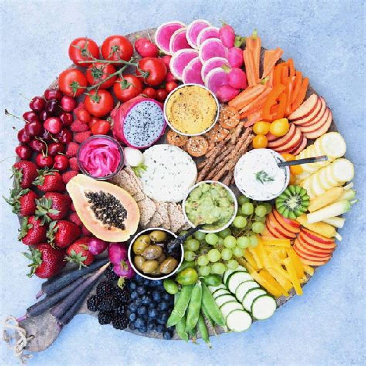 Like the vegetables on a veggie tray