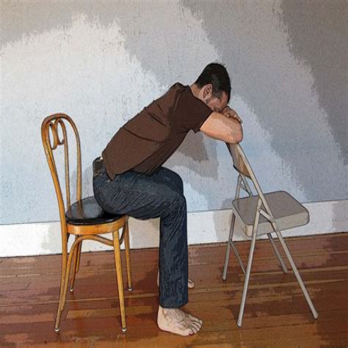 Sit directly against