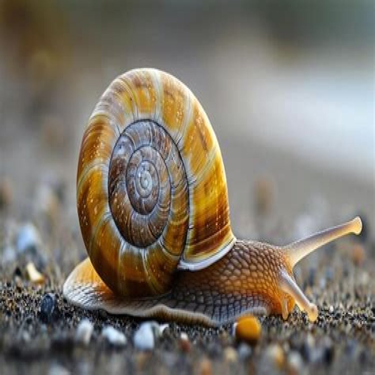 Slow-moving creature with a shell