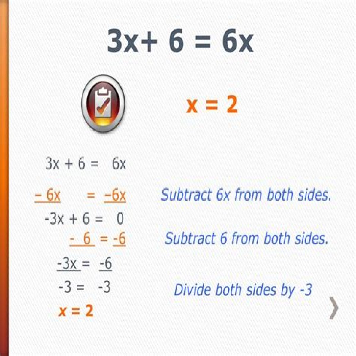 Subtract -6x and -6x+18