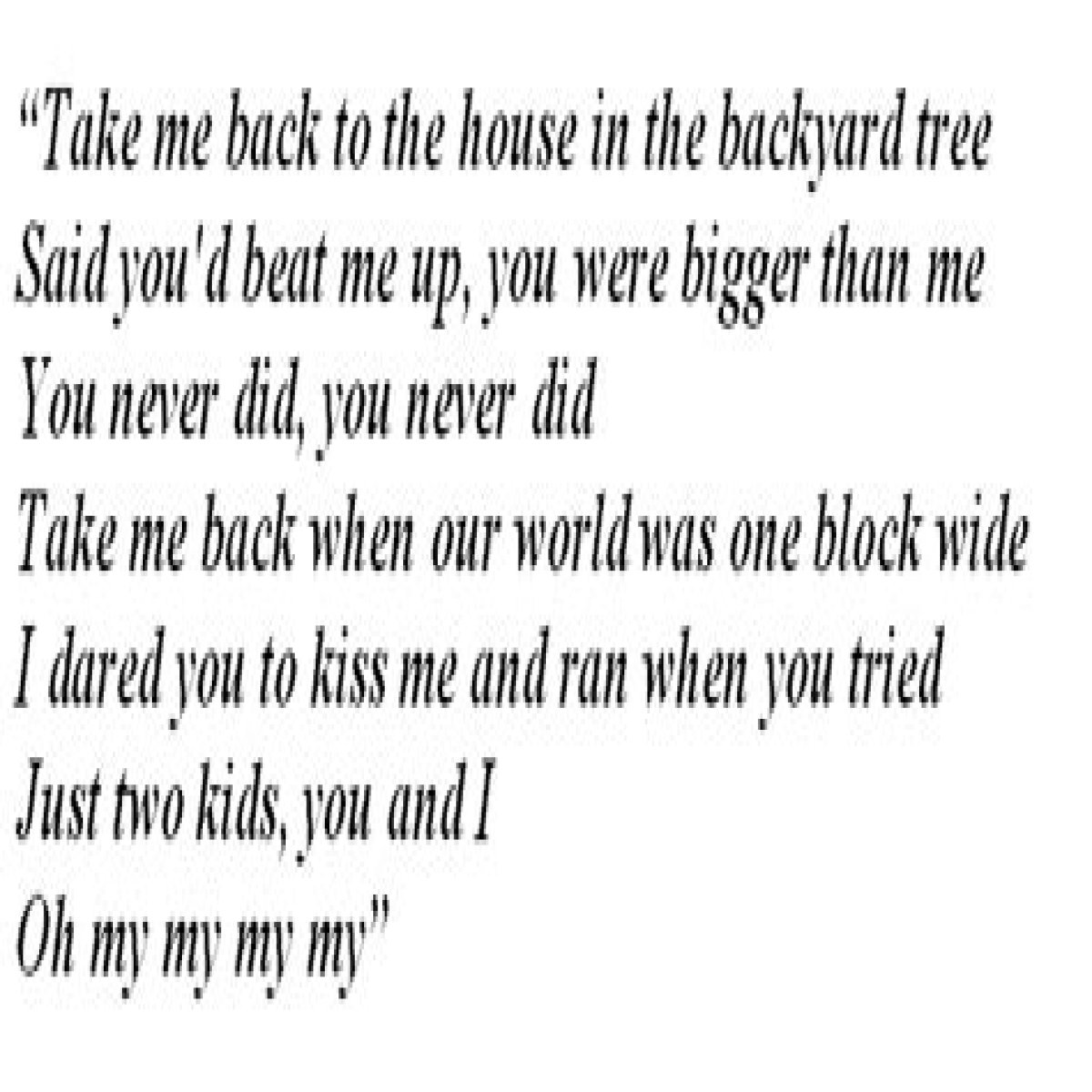 The Meaning Behind The Song: Mary’s Song (Oh My My My) – Commentary by Taylor Swift
