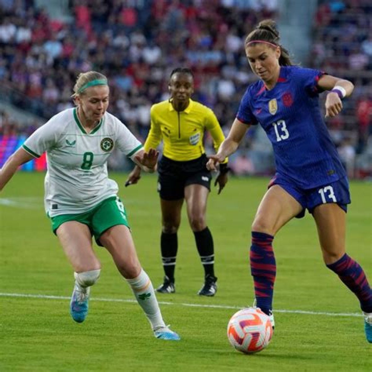 US women's soccer co-captain ___ Morgan